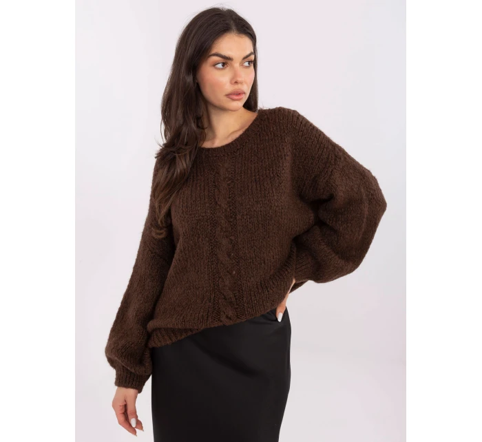 Jumper MI SW 1610.18 tmavě hnědý Jumper MI SW 1610.18 tmavě hnědý