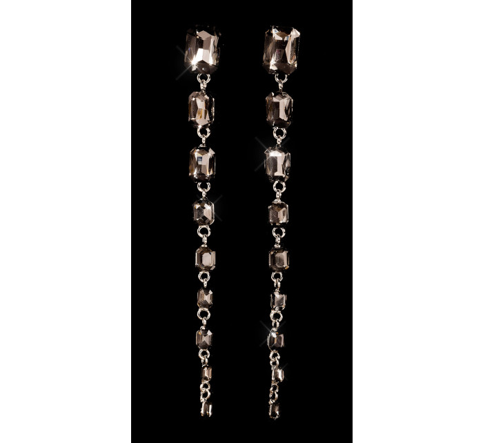 Sexy long Glamour earrings with rhinestones