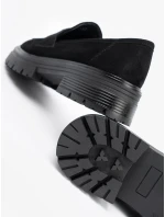 Krásné černé  polobotky dámské platforma