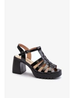 Sandály na podpatku model 211947 Step in style Sandály na podpatku model 211947 Step in style