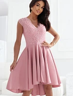 300-7 PATRICIA elegantní šaty s delšími zády a šněrovacím výstřihem - BRUCE ROSE