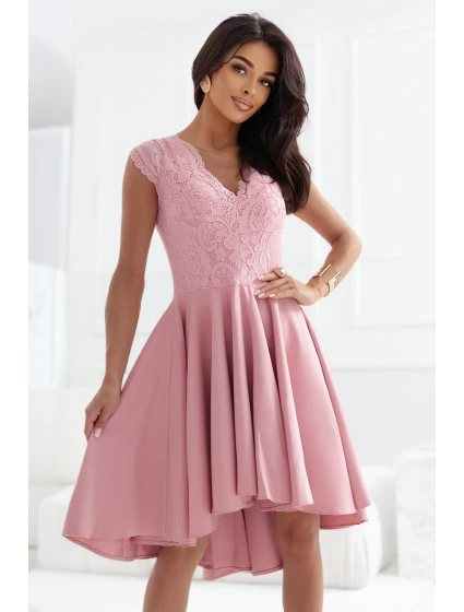 elegantní šaty s delšími zády a výstřihem  ROSE model 21229994 - numoco