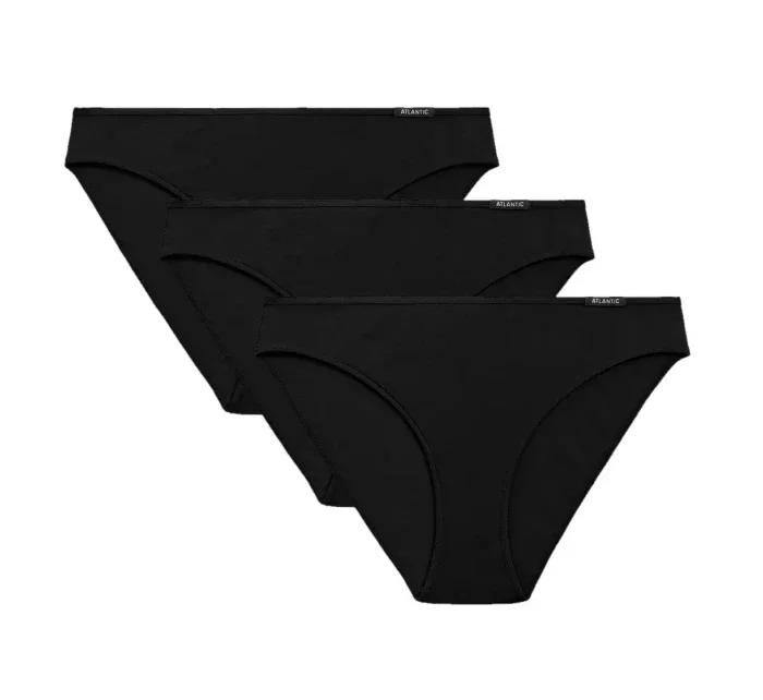 Dámské kalhotky 3 pack 580 black - Atlantic