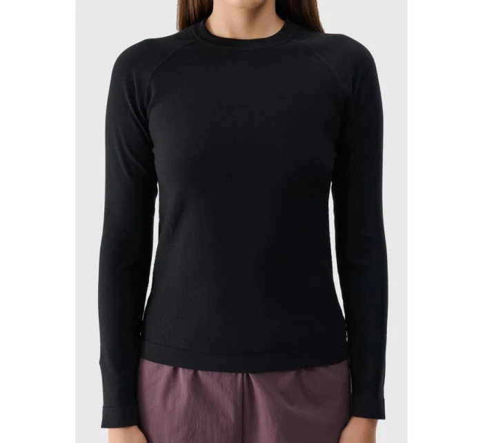 Dámské hladké bezešvé tričko s dlouhým rukávem 4F 4FRSS24TLONF399-20S