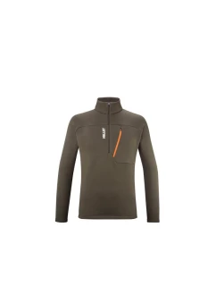 M model 21449528 Fleecová mikina Po Zip zelená - Millet