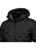 pánská jarní bunda černá s kapucí - pánské model 21931106 pánská jarní bunda černá s kapucí - pánské model 21931106