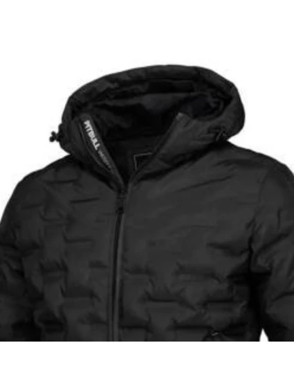 pánská jarní bunda černá s kapucí - pánské model 21931106 pánská jarní bunda černá s kapucí - pánské model 21931106