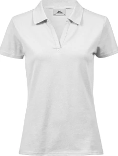 TJ Dámské luxusní piqué polo s výstřihem do V 18. white model 22497437 - Tee Jays