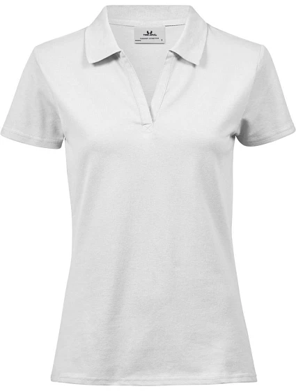 Tee Jays TJ 1409 Dámské luxusní piqué polo s výstřihem do V 18.1409 white Tee Jays TJ 1409 Dámské luxusní piqué polo s výstřihem do V 18.1409 white