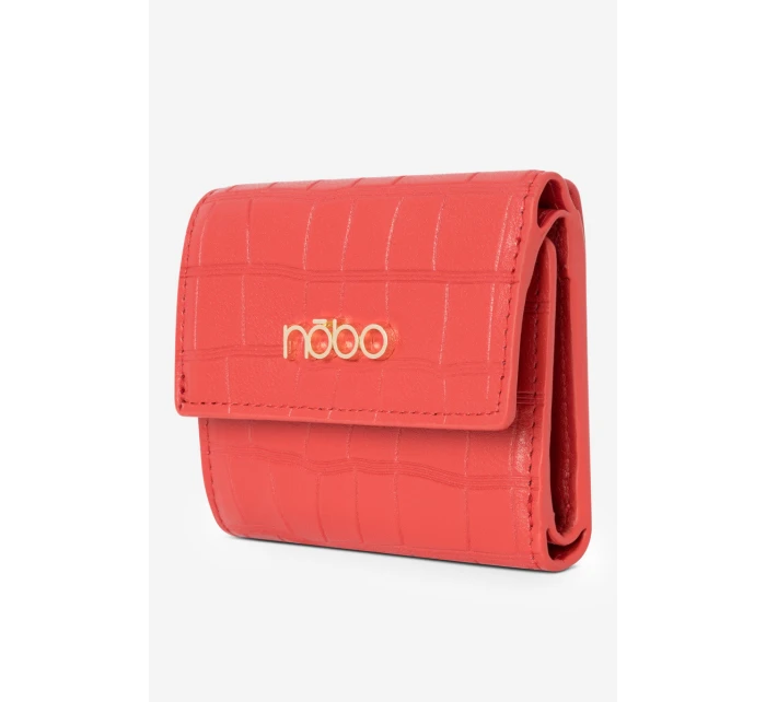 Dámská Malá Peněženka Z Kůže Vzor  Červená model 21644745 - NOBO