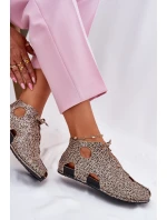 Vzorované Kožené Botky model 21697476 Panterka - Maciejka