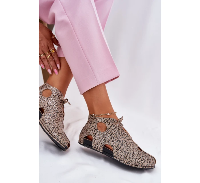 Vzorované Kožené Botky model 21697476 Panterka - Maciejka