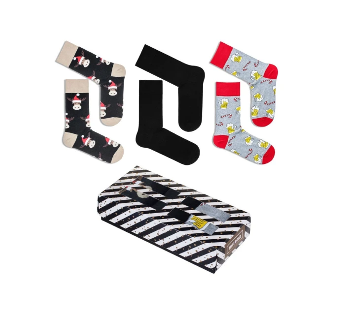 Vánoční sada ponožek 3 páry pánské v model 21780698 - Milena
