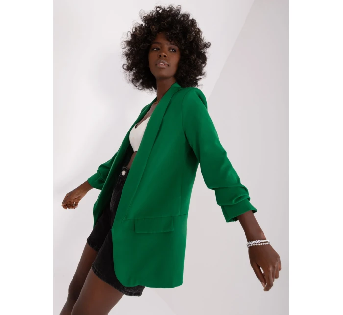 DHJ MA 7684 bunda.15P tmavě zelená