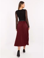 Spódnica MI SD model 21480434 bordowy - FPrice