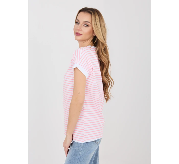 RV tričko TS A1125.85 bílo-růžová
