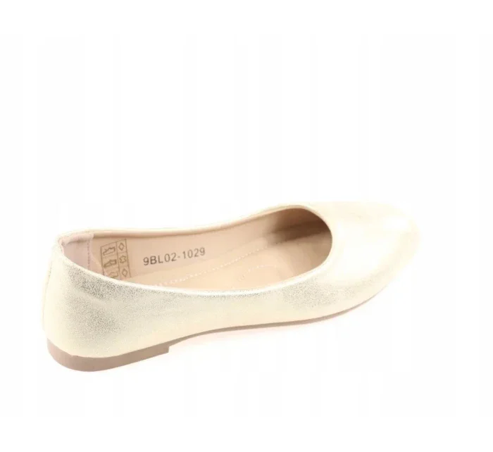 Dámské balerínky 9BL02-1029 Zlatá - eVento
