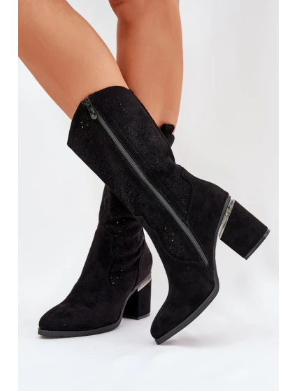 Ažurové kozačky  model 218496 Step in style