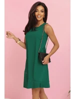 elegantní trapézové šaty s asymetrickým řasením model 21218048 - numoco