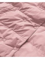 Růžová krátká zimní bunda s vysokým stojáčkem (5m729-46) Růžová krátká zimní bunda s vysokým stojáčkem (5m729-46)