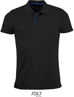 SOL'S Men Pánské piqué sportovní polo black model 22522519