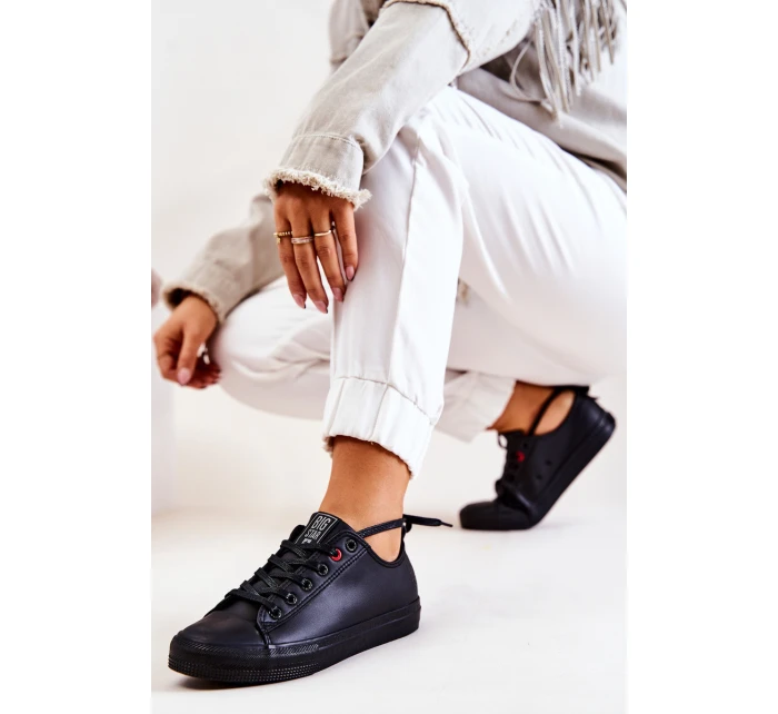 Nízké kožené Tenisová obuv Big Star JJ274006 Černé