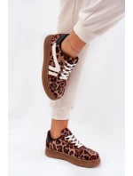 Dámské Tenisky Na Platformě Leopardí Hnědé model 21689733 - Boto Dámské Tenisky Na Platformě Leopardí Hnědé model 21689733 - Boto