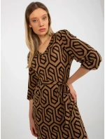 Dámské šaty LK SK 509249 1.72P velbloud - FPrice