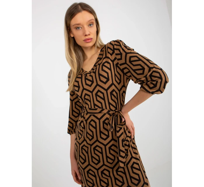 Dámské šaty LK SK 509249 1.72P velbloud - FPrice