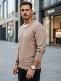 Pánský svetr s velbloudí Dstreet model 21994002 - FashionStreet