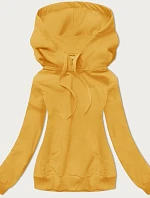 Dámská tenká klokaní mikina žlutá (W06-117)