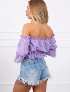 Španělská halenka ve fialové barvě