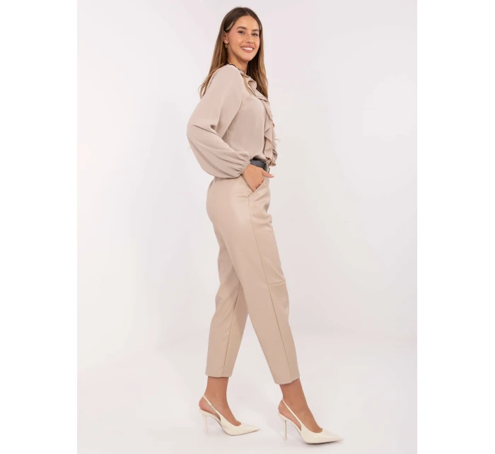 Spodnie IT SP model 21426982 beżowy - FPrice Spodnie IT SP model 21426982 beżowy - FPrice