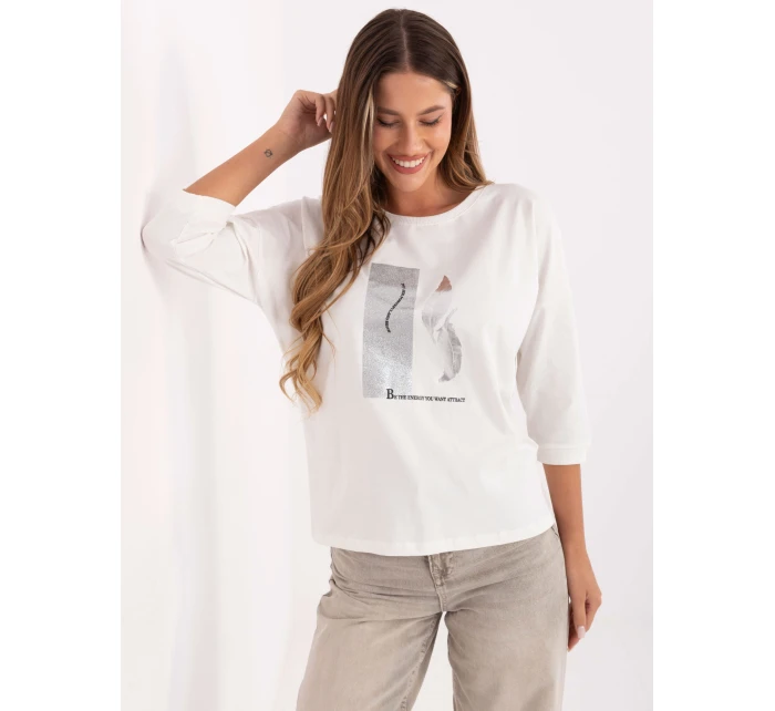 Bluzka RV BZ model 21406744 ecru - FPrice Bluzka RV BZ model 21406744 ecru - FPrice