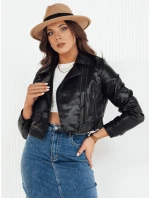 Dámská kožená bunda black Dstreet model 21973145 - FashionStreet
