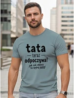 Koszulka męska z nadrukiem na  petrol model 22217782 - FashionStreet