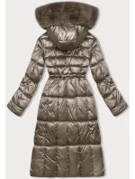 Vypasovaná béžová dámská zimní bunda S'west (B8207-B8282-12)