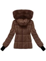 Dámská zimní bunda v barvě s odepínací kapucí model 21248241 - S'WEST