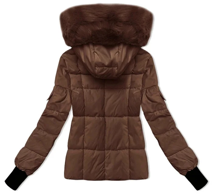 Dámská zimní bunda v barvě s odepínací kapucí model 21248241 - S'WEST