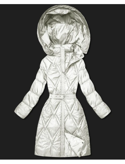 Prošívaný kabát pro přechodné období v barvě ecru s kapucí Goodlookin (Y3-9215-12) Prošívaný kabát pro přechodné období v barvě ecru s kapucí Goodlookin (Y3-9215-12)