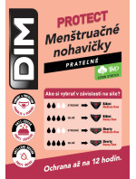 Noční i denní menstruační kalhotky DIM MENSTRUAL NIGHT SLIP - DIM - černá