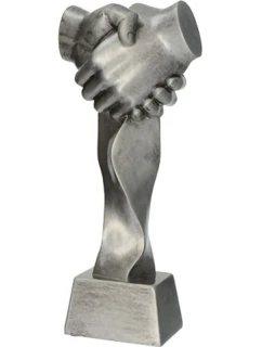 Odlévaná figurka - podání ruky