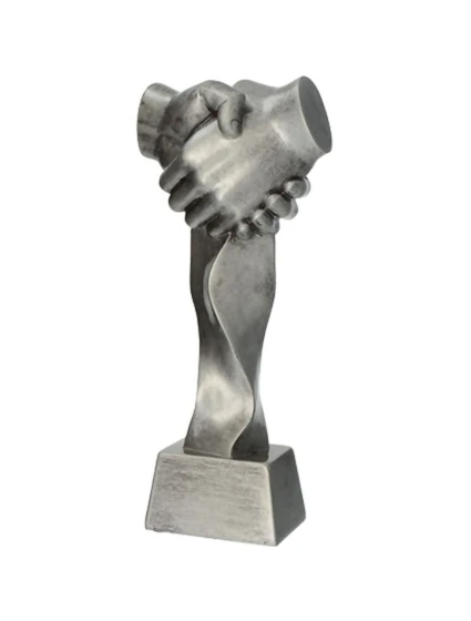 Odlévaná figurka - podání ruky Odlévaná figurka - podání ruky