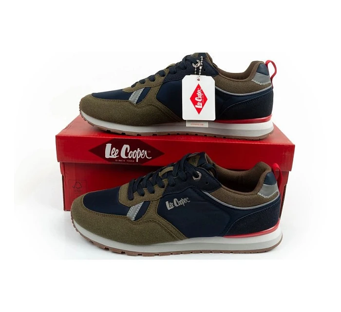 Lee Cooper sportovní obuv pánské tenisky módní pohodlné odolné námořnická modrá khaki