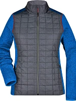 Daiber JN 741 Dámská pletená hybridní bunda 02.0741 royal melange/anthracite melange