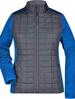 JN Dámská pletená hybridní bunda 02.0 royal melange/anthracite melange model 22489321 - Daiber
