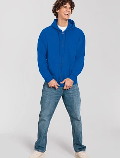 Fruit of the Loom Iconic Premium Hooded Sweat Jacket Mikina s kapucí z těžké bavlny 16.2286 royal blue
