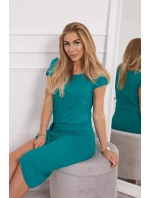 Sukienka asymetryczna jasno zielona