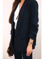 Bunda s klopou elegantní mámořnická modřa