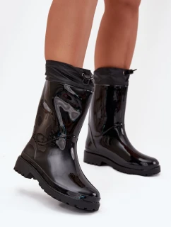 Dámské Holínky Se Stahováním Černé Kessia